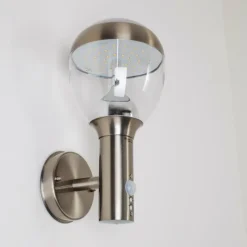 hofstein Applique murale d'extérieur CORDOVA LED Acier inoxydable, 1 lumière