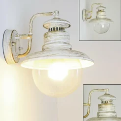 hofstein Applique murale d'extérieur FOX Blanc, 1 lumière