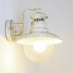 hofstein Applique murale d'extérieur FOX Blanc, 1 lumière