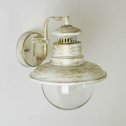 hofstein Applique murale d'extérieur FOX Blanc, 1 lumière