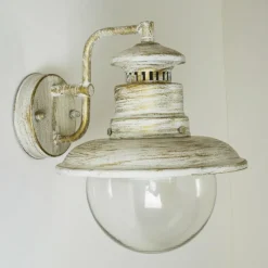 hofstein Applique murale d'extérieur FOX Blanc, 1 lumière