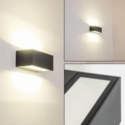 hofstein Applique murale d'extérieur GEMINI LED Anthracite, 1 lumière