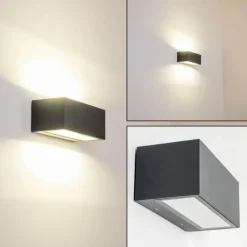 hofstein Applique murale d'extérieur GEMINI LED Anthracite, 1 lumière