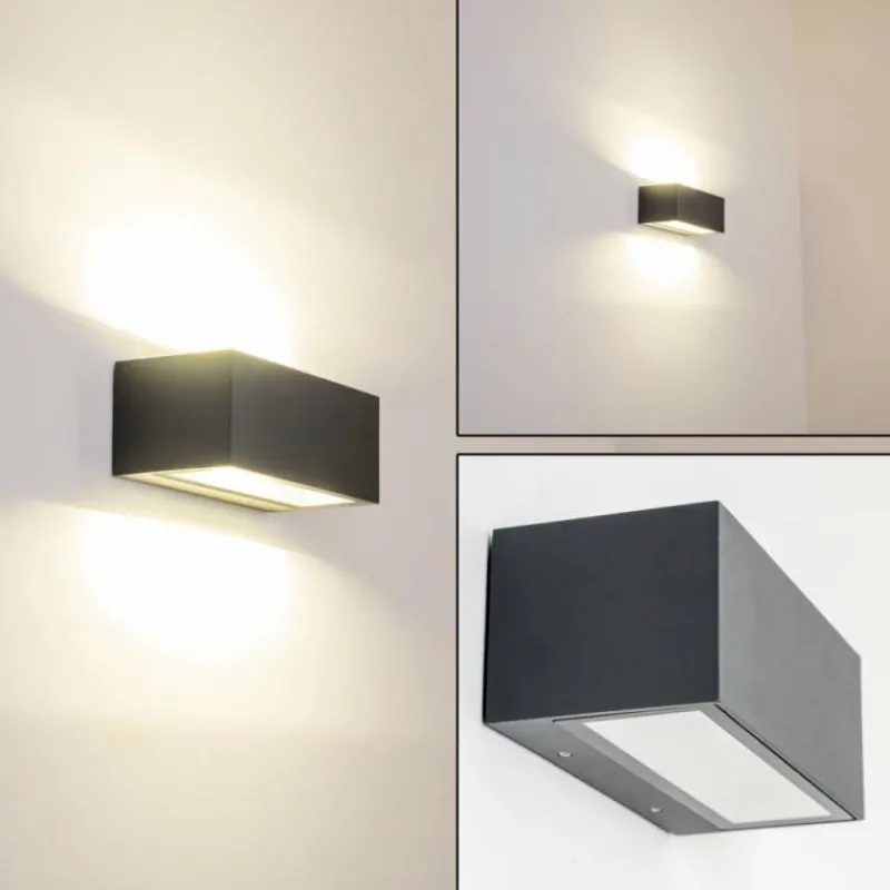 hofstein Applique murale d'extérieur GEMINI LED Anthracite, 1 lumière
