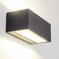 hofstein Applique murale d'extérieur GEMINI LED Anthracite, 1 lumière