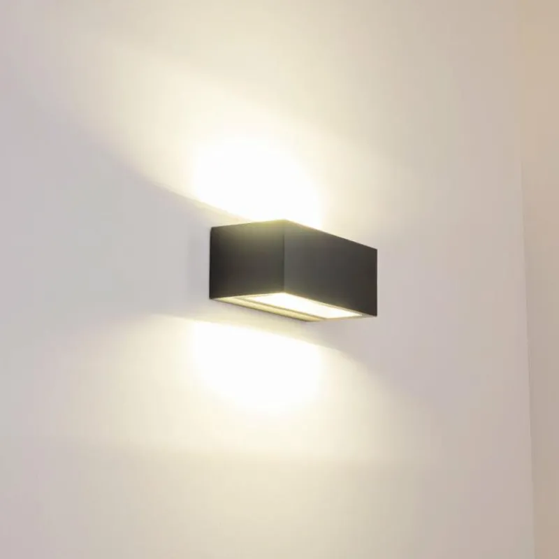 hofstein Applique murale d'extérieur GEMINI LED Anthracite, 1 lumière