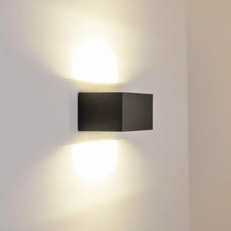 hofstein Applique murale d'extérieur GEMINI LED Anthracite, 1 lumière