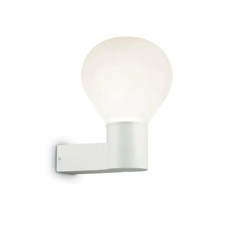 Luminaires Ideallux Applique murale d'extérieur Ideal Lux CLIO Blanc, 1 lumière