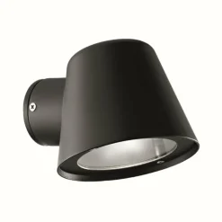 Luminaires Ideallux Applique murale d'extérieur Ideal Lux GAS Noir, 1 lumière