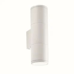 Luminaires Ideallux Applique murale d'extérieur Ideal Lux GUN Blanc, 2 lumières