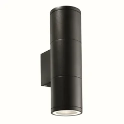 Luminaires Ideallux Applique murale d'extérieur Ideal Lux GUN Noir, 2 lumières