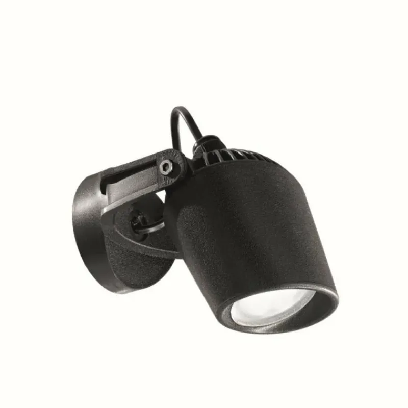 Luminaires Ideallux Applique murale d'extérieur Ideal Lux MINITOMMY Noir, 1 lumière