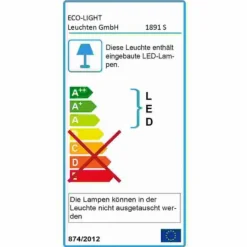 hofstein Applique murale d'extérieur Spider LED Anthracite, 1 lumière