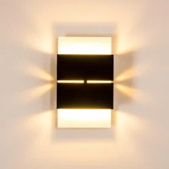 hofstein Applique murale d'extérieur Tidan LED Blanc, 2 lumières