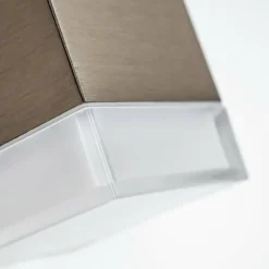 hofstein Applique murale d'extérieur Tibor LED Acier inoxydable, 2 lumières