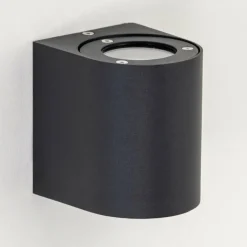 hofstein Applique murale d'extérieur Mora LED Noir, 2 lumières