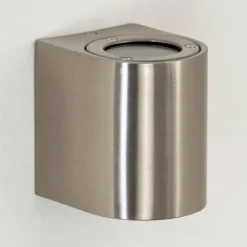 hofstein Applique murale d'extérieur Mora LED Acier inoxydable, 2 lumières