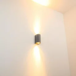 hofstein Applique murale d'extérieur Boda Gris, 2 lumières