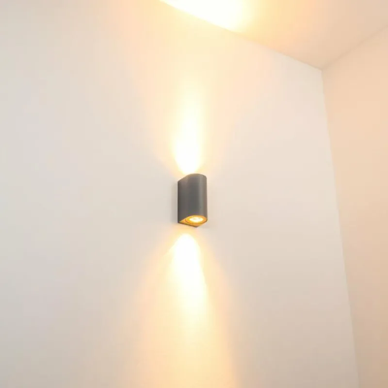 hofstein Applique murale d'extérieur Boda Gris, 2 lumières