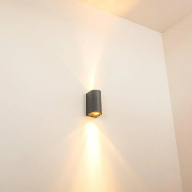 hofstein Applique murale d'extérieur Boda Gris, 2 lumières