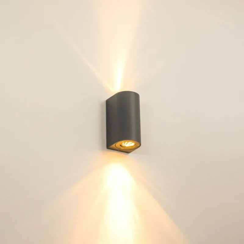 hofstein Applique murale d'extérieur Boda Gris, 2 lumières