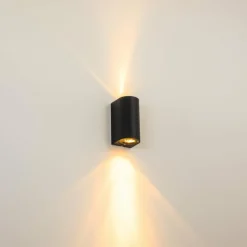 hofstein Applique murale d'extérieur Boda Noir, 2 lumières