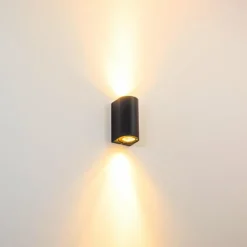 hofstein Applique murale d'extérieur Boda Noir, 2 lumières