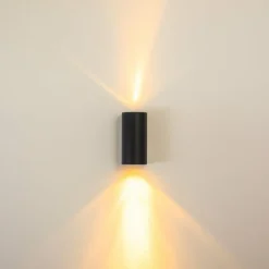 hofstein Applique murale d'extérieur Boda Noir, 2 lumières