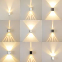 hofstein Applique murale d'extérieur Orsa LED Zingué, 2 lumières