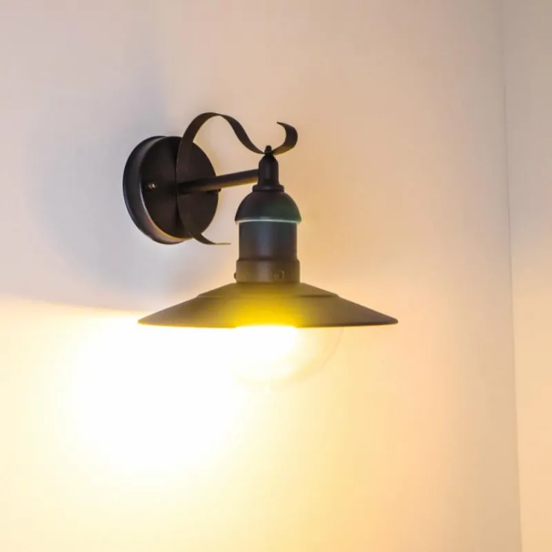 hofstein Applique murale d'extérieur Broni Noir, 1 lumière