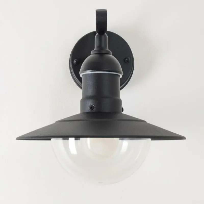 hofstein Applique murale d'extérieur Broni Noir, 1 lumière