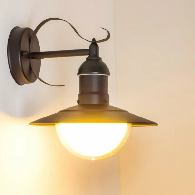 hofstein Applique murale d'extérieur Broni Noir, 1 lumière