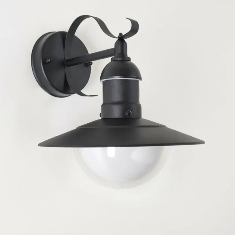 hofstein Applique murale d'extérieur Broni Noir, 1 lumière