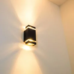 hofstein Applique murale d'extérieur Edevik Anthracite, 2 lumières