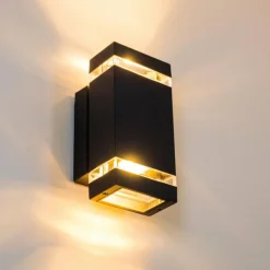 hofstein Applique murale d'extérieur Edevik Anthracite, 2 lumières