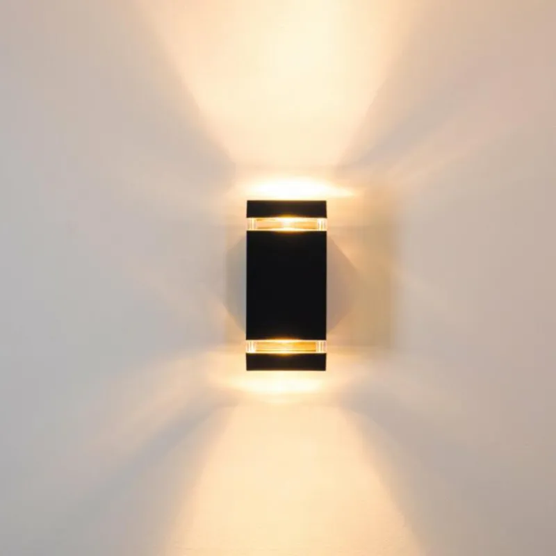 hofstein Applique murale d'extérieur Edevik Anthracite, 2 lumières