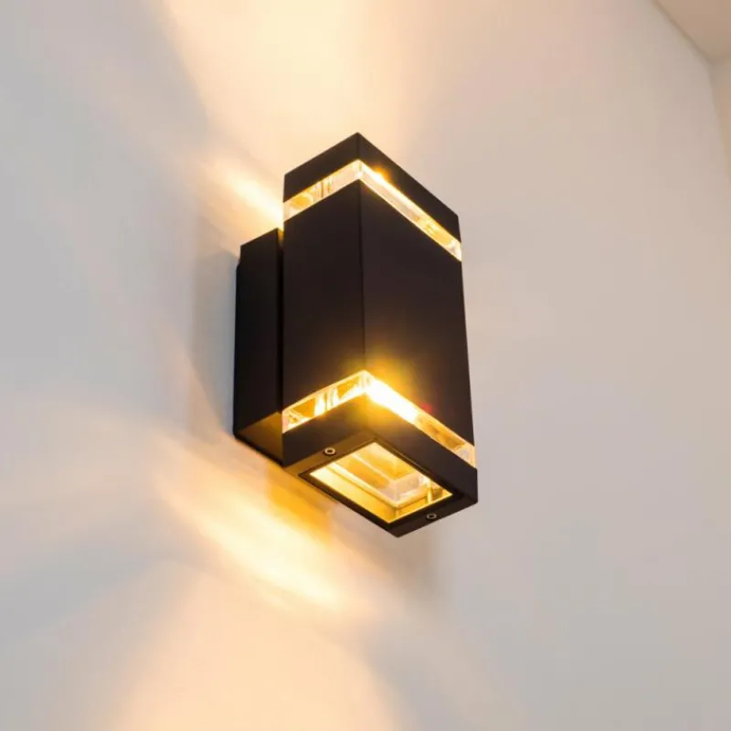 hofstein Applique murale d'extérieur Edevik Anthracite, 2 lumières