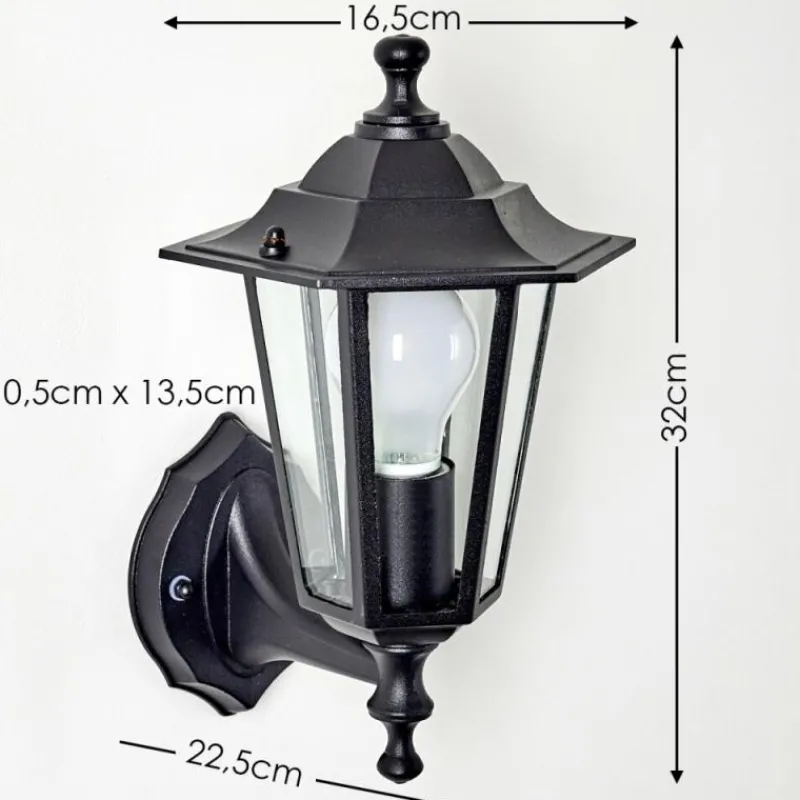 hofstein Applique murale d'extérieur Valtimo Noir, 1 lumière