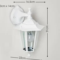 hofstein Applique murale d'extérieur Valtimo Blanc, 1 lumière