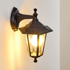 hofstein Applique murale d'extérieur Valtimo Noir, 1 lumière