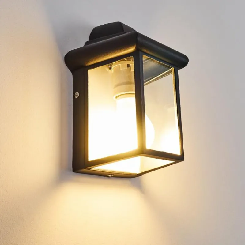 hofstein Applique murale d'extérieur Murto Noir, 1 lumière