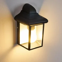 hofstein Applique murale d'extérieur Murto Noir, 1 lumière