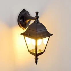 hofstein Applique murale d'extérieur Murto Noir, 1 lumière