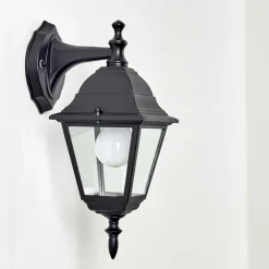 hofstein Applique murale d'extérieur Murto Noir, 1 lumière