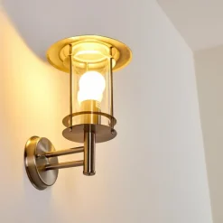 hofstein Applique murale d'extérieur Mulo Acier inoxydable, 1 lumière