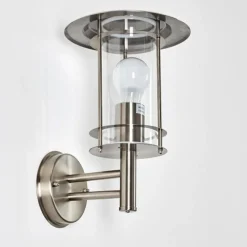 hofstein Applique murale d'extérieur Mulo Acier inoxydable, 1 lumière