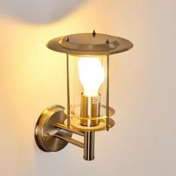 hofstein Applique murale d'extérieur Mulo Acier inoxydable, 1 lumière