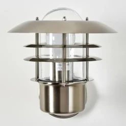 hofstein Applique murale d'extérieur Juva Acier inoxydable, 1 lumière