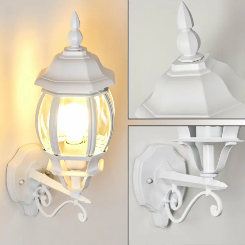 hofstein Applique murale d'extérieur Lentua Blanc, 1 lumière