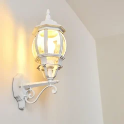 hofstein Applique murale d'extérieur Lentua Blanc, 1 lumière